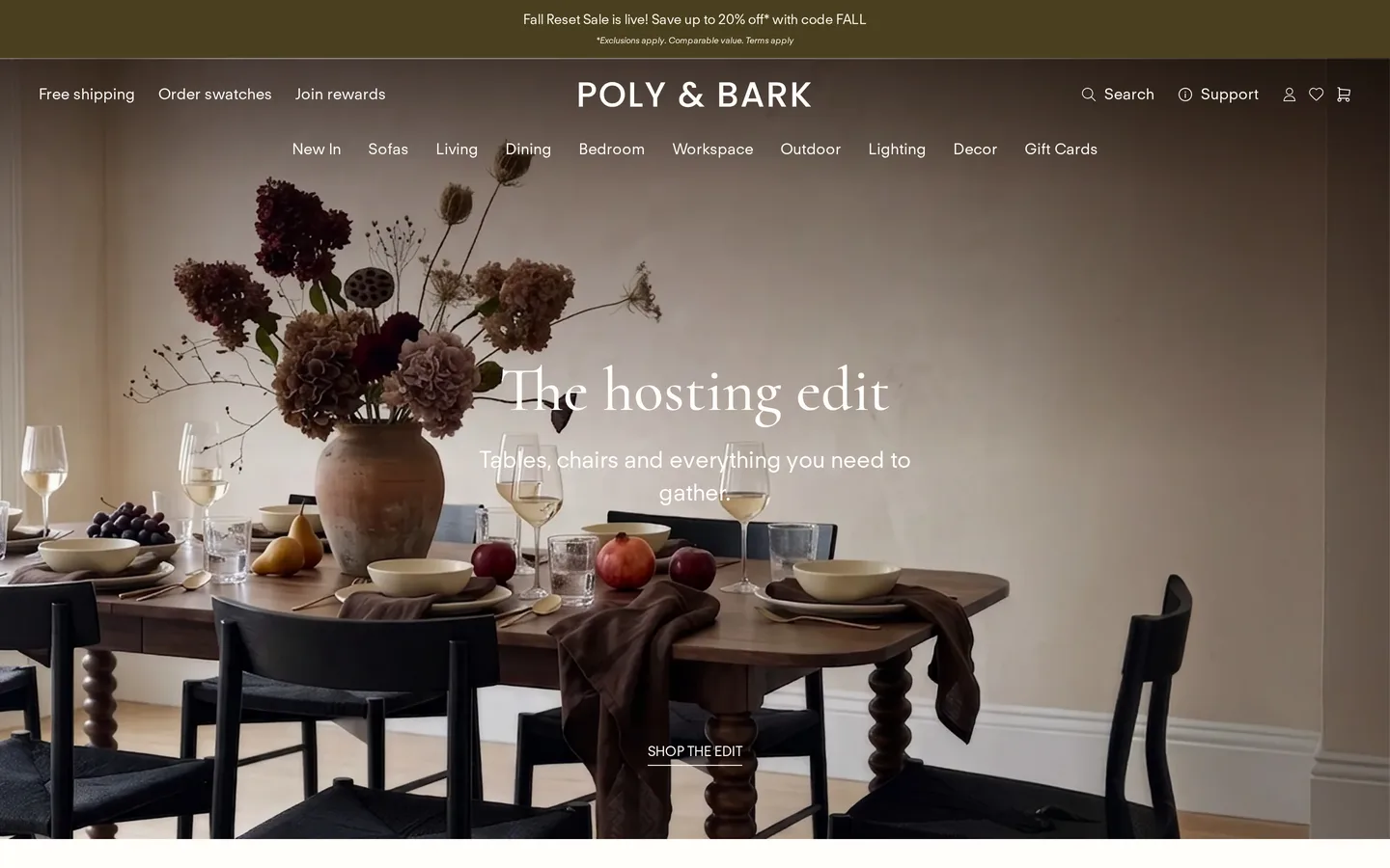 Poly & Bark — actual live website homepage